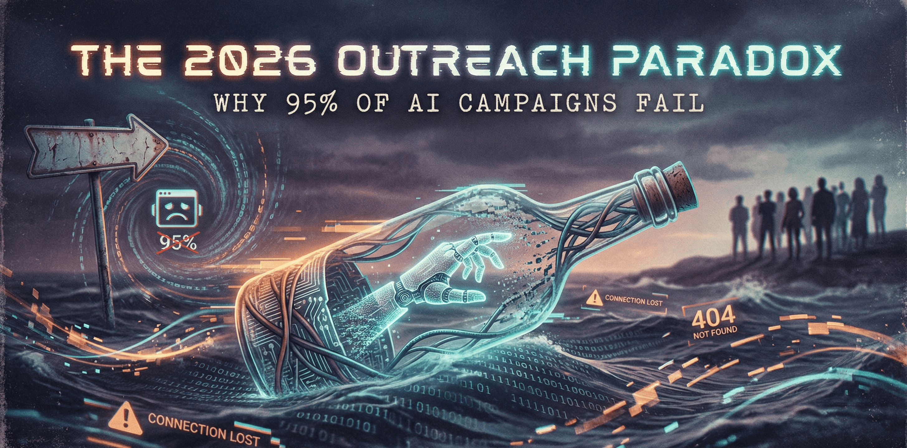 The 2026 Outreach Paradox: Why 95% of AI Campaigns Fail (and the 5% That Win)